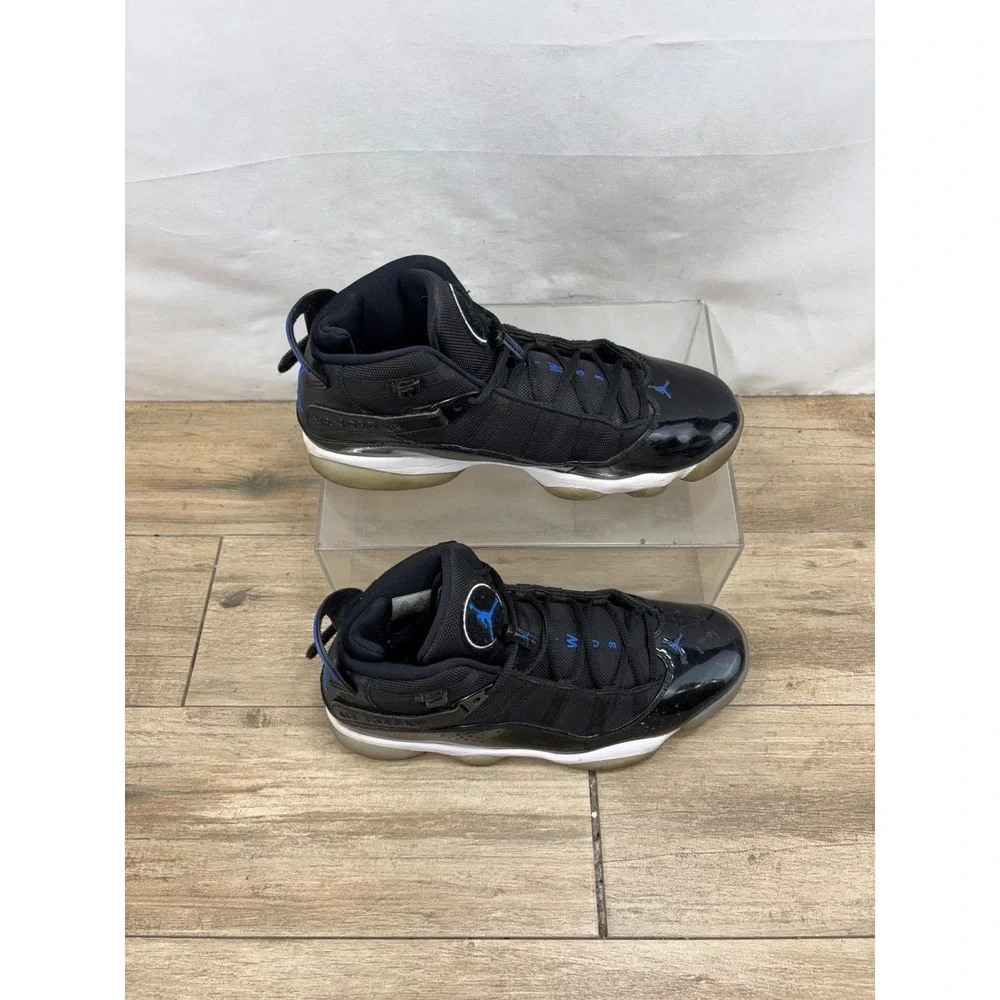 Air Jordan 6 Rings Men's‎ Basketball Shoes Black Blue Size 10.5